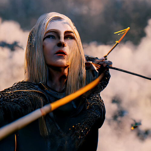 d9649a2e-b251-4356-96be-4823b5bb511c_Pinky_httpss.mj.run5tVsBz__a_beautiful_mature_age_blonde_elvish_archer_shooting_a_hundred_black_arrows_of_